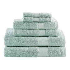 Turkish Bathroom Towel Set 6 Piece Luxury Bath Towel Set 2 Hand Towel for Bat...