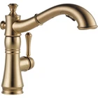 DELTA 4197-CZ-DST CASSIDY Single Handle Pull-Out Kitchen Faucet Champagne Bronze