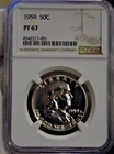 1959 US Proof Franklin Half 50c NGC PF67