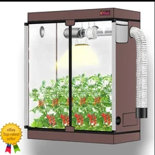 ATOUR 4x2 Grow Tent 48x24x60" Indoor Hydroponic Mylar 1680D Plant Growing Tent