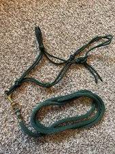 Nylon Horse Rope Halter and Lead Rope Full Size