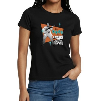 Elvis Presley The King Of Rock & Roll Frauen T-Shirt