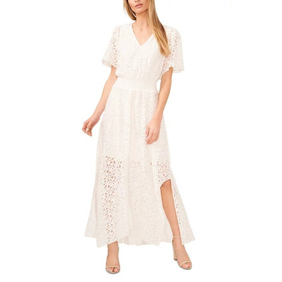 CeCe Women's Lace Batwing Sleeve Maxi Dress Smocked New Ivory Size XL NWT |  eBay