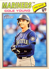 2026 Topps Heritage RC #142 -  Cole Young - S...