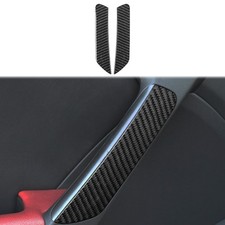 Real Carbon Fiber Interior Door Handle Cover A For Hyundai Genesis Coupe 10-12 Real Carbon Fiber Interior Door Handle Cover A For Hyundai Genesis Coupe 10-12
