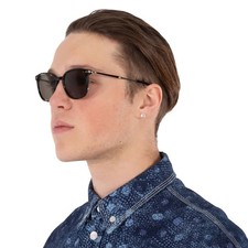 Salvatore Ferragamo Grey Square Men's Sunglasses SF1015S 001 52 SF1015S 001 52