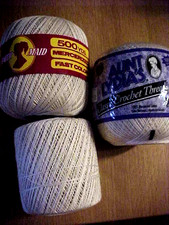 Coats & Clark Aunt Lydia's & South Maid Crochet Thread Size 10 color Naturalecru