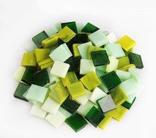 Mosaic Tiles Pack 270 Pieces Colored Mica Glass 1x1 cm for DIY Crafts