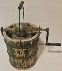 Vintage Hand Crank Ice Cream Freezer Maker Complete 2 Quart Working