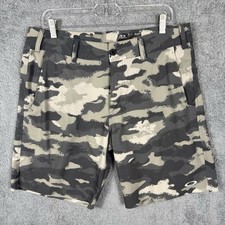Oakley Shorts Mens 33x9 Camo Ripstop Fishing Hybrid Outdoor Performance Gray