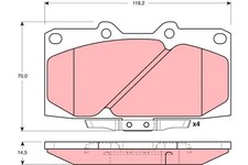 Plaquette de frein Nissan 200 SX