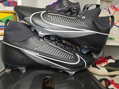 Nike Vapor Edge Pro 360 2 Mens Sz 8 Triple Black Football Cleats DA5456-010 