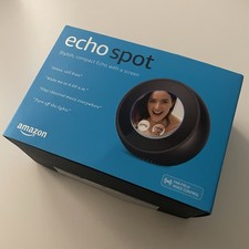 Amazon Echo Spot 1st Generation 2017 Alexa Smart Display With Box And Manuals