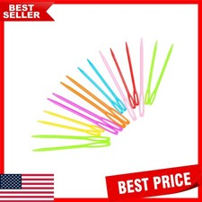 Versatile 16-Piece Large-Eye Sewing Needle Set for Easy Yarn Threading - 2 Sizes