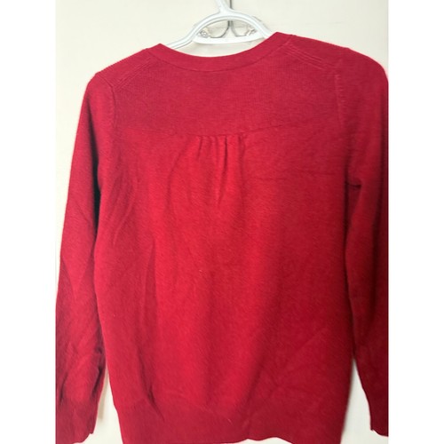 Talbots Sweater Women's Small Red V-neck Cashmere Petite Classic Relaxed - Picture 6 of 6