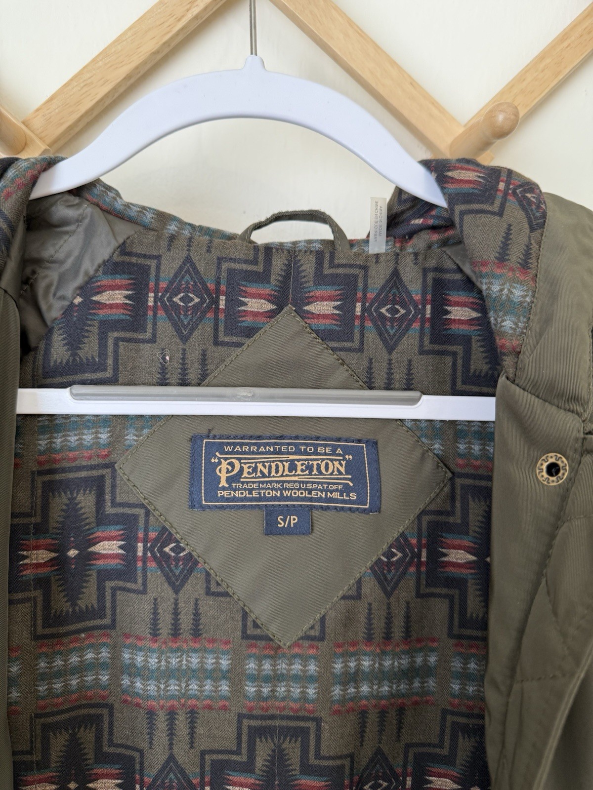 Pendleton Hooded Techrain Anorak Jacket Small Pet… - image 10