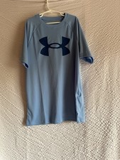 Boys Youth Size L lot of 2 Under Armour And Adidas Short Sleeve Shirt NWT