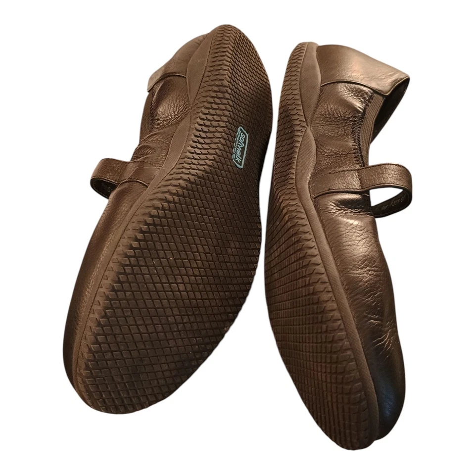 Zapatos Mary Jane de ballet de cuero suave con punta cerrada redonda plana para mujer talla 8M Foto 4 de 4