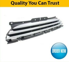 2011-2015 Front Grille Main Centre Matte Black With Chrome Fits Mini Coupe R58