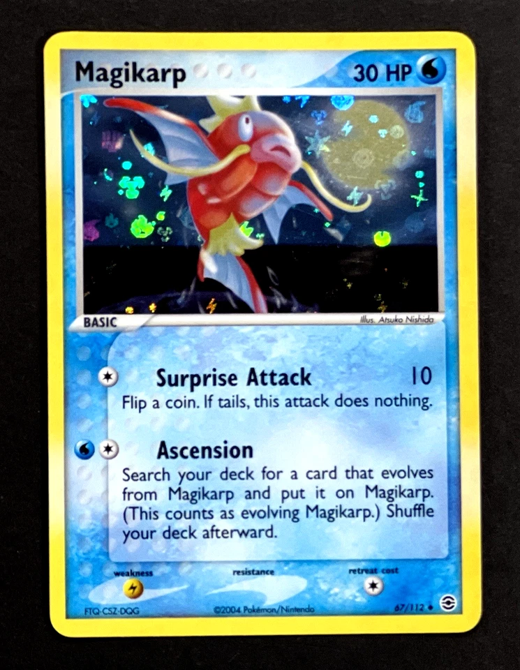 2004 Pokemon MAGIKARP Ex FireRed & LeafGreen Set REVERSE HOLO Foil Card 67/112 - Image 4 of 4