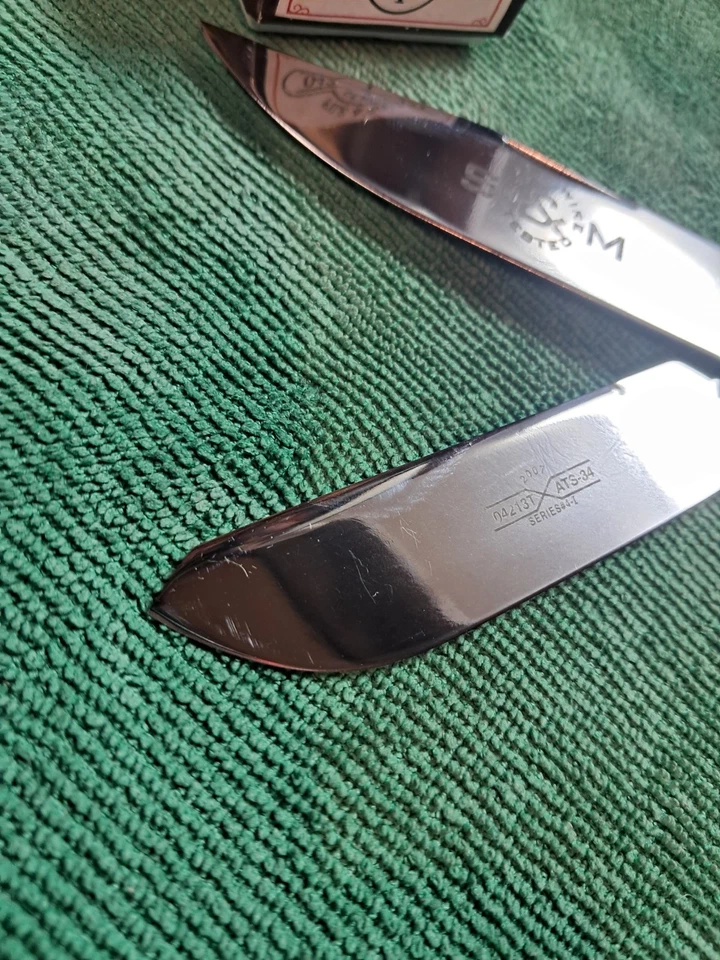 Navaja de bolsillo Schatt & Morgan 2 hojas trampera grande sin usar Foto 3 de 4