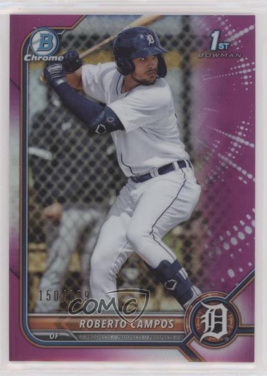 2022 Bowman Chrome Prospects Fuchsia Refractor /199 Roberto Campos #BCP-14 0b3