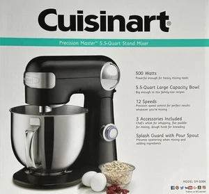 Cuisinart Stand Mixer, 12 Speed, 5.5 Quart Stainless Steel Bowl, Chef’s Whisk BL