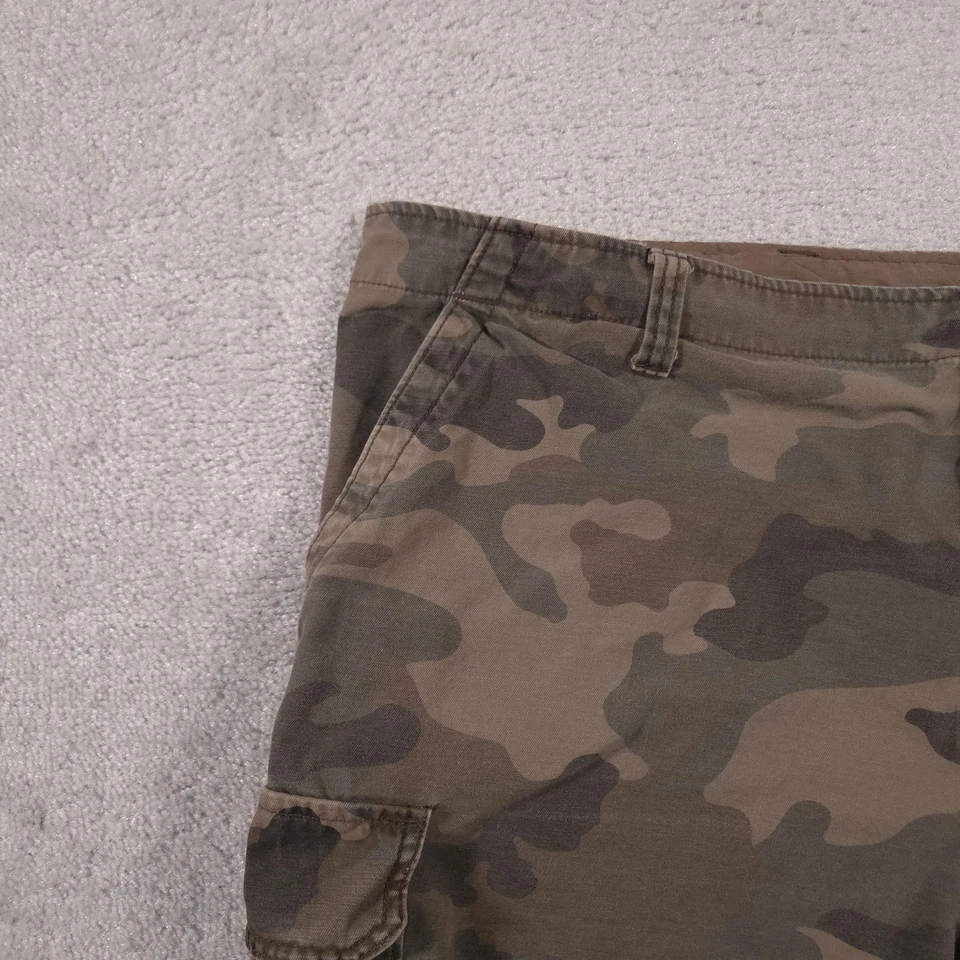 Pantalones Cortos Glory Desteñidos Para Hombres 46 Camuflados Carga Algodón Bolsillos Cremallera Mosca Informal Calce Relajado Foto 4 de 4