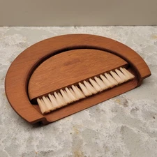 VTG Mid Century Modern Kay Bojesen Silent Butler Crumb Tray & Brush | Denmark