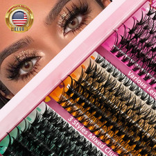 DIY Lash Extension Kit - Wispy Natural Lash Clusters Kit 30D 40D 60D - Thick Vol