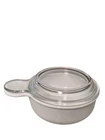Vtg Corning Ware Grab-It Bowl P-150-B 15 oz White w/ Pyrex Glass Lid P-150-G EUC