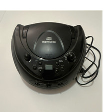Memorex MP8806 Portable CD Player AM FM Stereo Radio Boombox Black TESTED