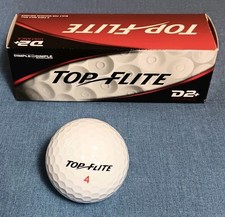 Top Flight 3 Golf Ball Pack D2+ Distance Dimple in Dimple Aerodynamics