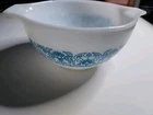 Vintage 1-1/2 PT Pyrex Blue Horizon Cinderella Bowl #441 Rare Apollo Mixing 60’s