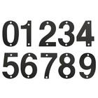 4 inch Modern Floating Outdoor Mailbox House Numbers Black Shadow Home Address