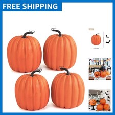 Versatile 4PCS 6 Inch Foam Pumpkins for DIY Autumn Wedding  Holiday Decor