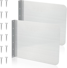 2 Pcs Stainless Steel Side Splash Guard for Kitchen Sink 15 x 12 Inch Wall Mount