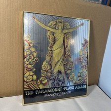 Rare Poster Oakland California The Paramount Theatre Plays Again 1973 Art Deco