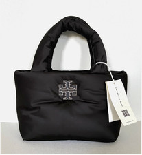NWT Tory Burch Britten Nylon Puffy Mini Tote Black