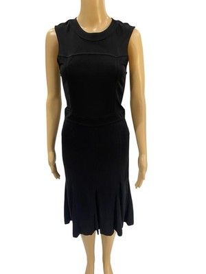 New With Tag Tory Burch Aubrey MIDI Black Dress Size XS