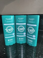 3 Tom s of Maine Unscented Natural Deodorant Aluminum Free