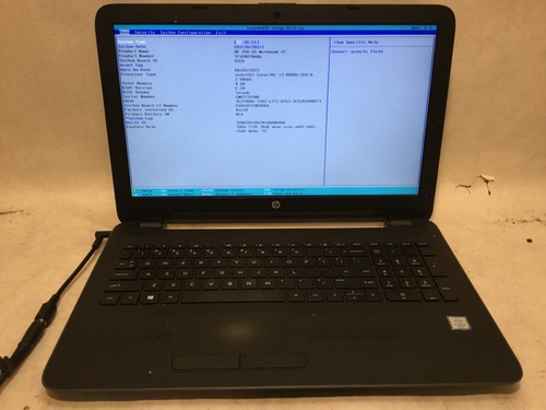 HP 250 G5 / Intel Core i3-6006U @ 2.00GHz / (NO BATTERY/MISSING PARTS!) -MR