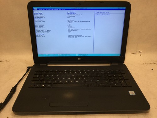 HP 250 G5 / Intel Core i3-6006U @ 2.00GHz / (NO BATTERY/MISSING PARTS!) -MR - Picture 1 of 4