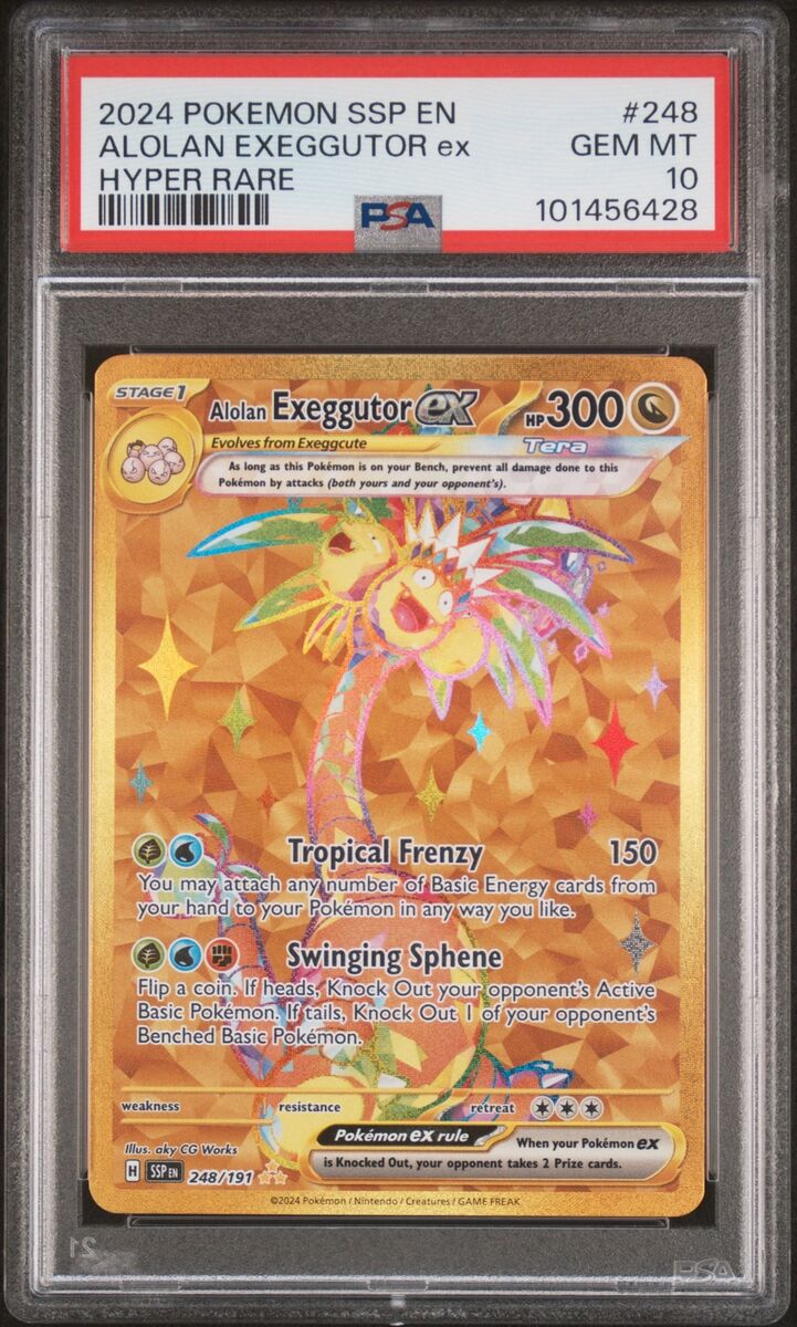 2024 POKEMON SSP EN-SURGING SPARKS HYPER RARE #248 ALOLAN 2024 POKEMON SSP EN-SURGING SPARKS HYPER RARE #248 ALOLAN