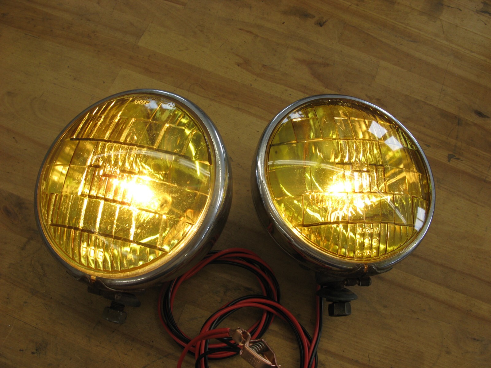 2 Vintage 6 " Dietz 510 6 Volt Fog lights eBay