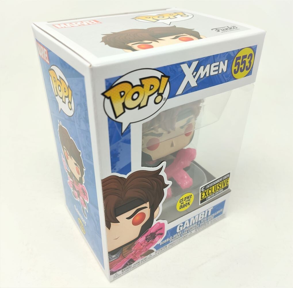 Funko Pop! - X-Men -Gambit Figure (553) - Ee Exclusive - Gitd - New