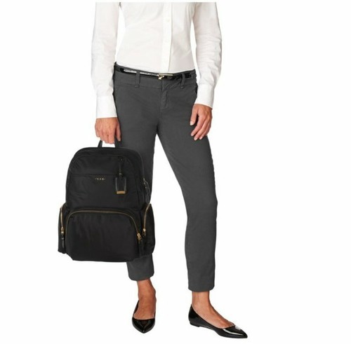 Tumi Women's Calais Black Voyageur Tech Travel Fastship |