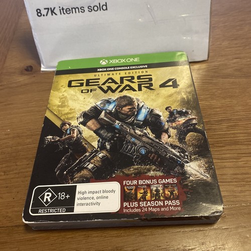 Gears of War 4 Ultimate Edition In Steelbook Case For Xbox One Rare Oz Release - Picture 2 of 7