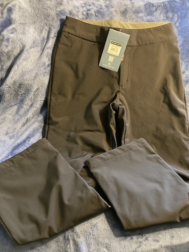 Women’s Medium Full Moon Softshell Snow Ski Pant White Sierra BLACK T920W29 29" - Picture 2 of 11