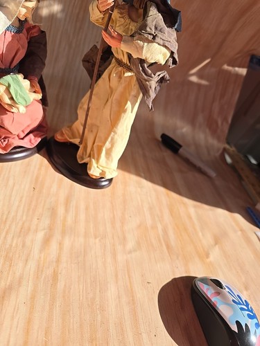 Hand Crafted Fabric Mache Cedar Creek Collection Holy Family 2 Pcs Set  - Picture 5 of 10